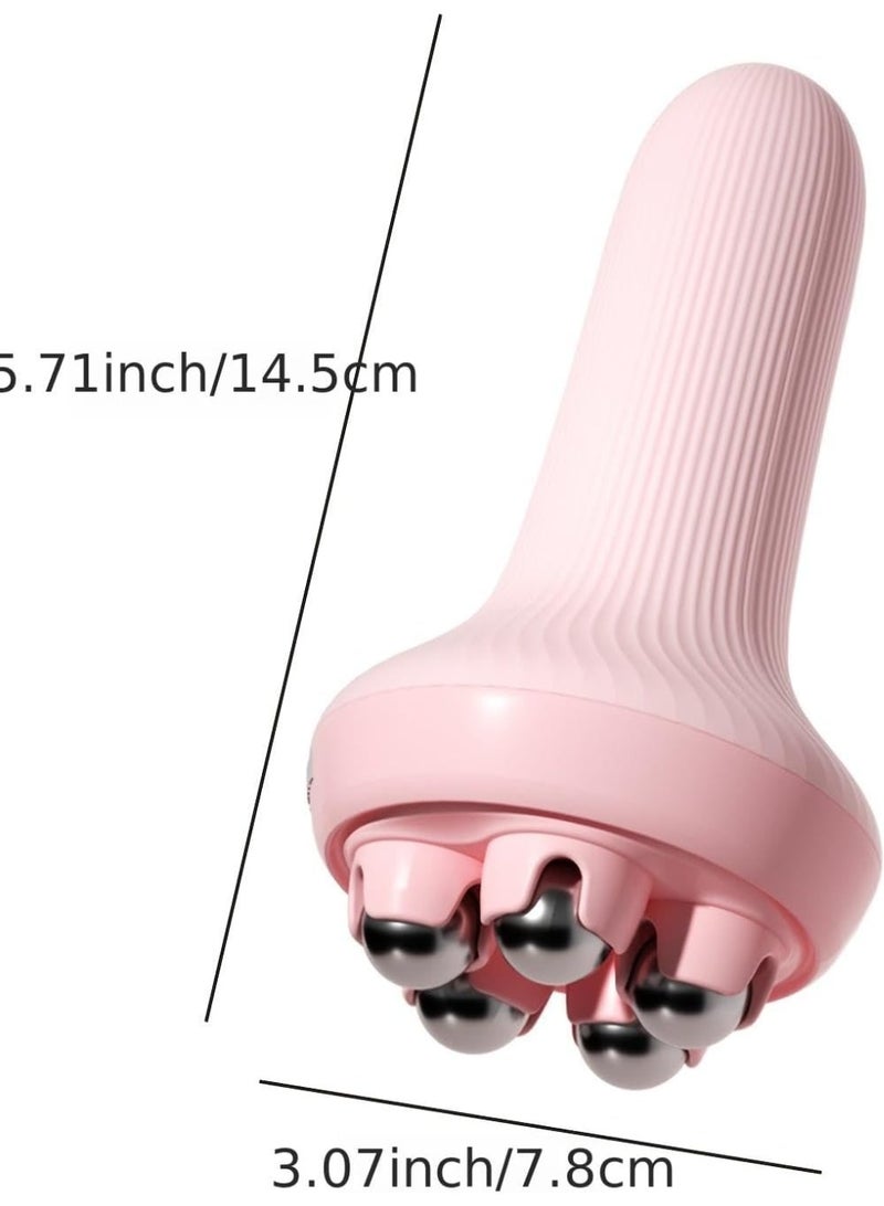 360° Roller Handheld Massager for Muscle Pain Relief and Swelling Reduction - Portable Massager for Body, Neck, Back, and Legs - Ergonomic Design Compatible with Essential Oils - Image 4